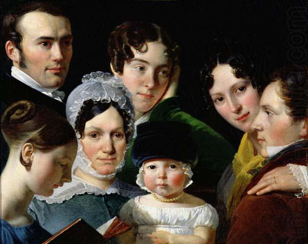 The Dubufe Family in 1820., unknow artist